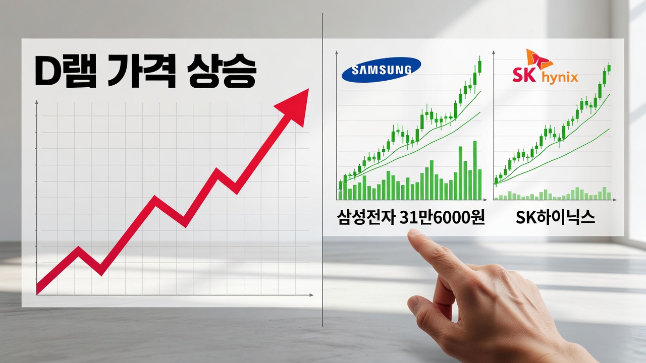D램 가격 상승, 삼성전자 하이닉스 주가 끌어올릴까