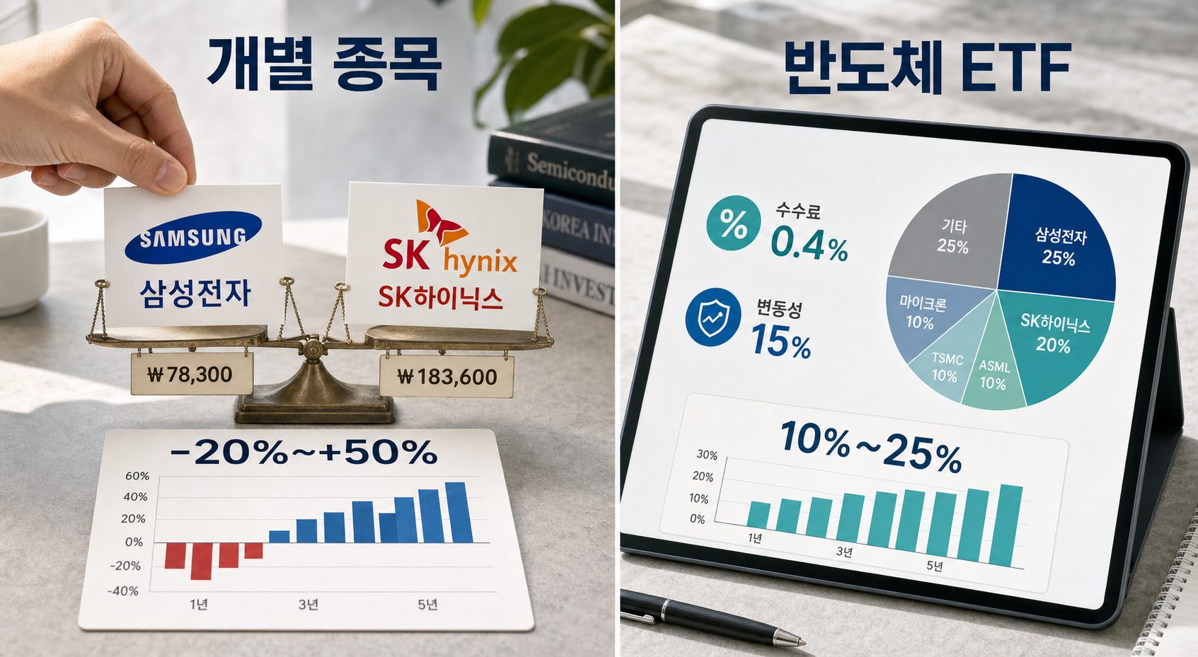 반도체 ETF와 개별 종목 중 어떤 것을 선택해야 할까: 반도체 주식 추천 비교