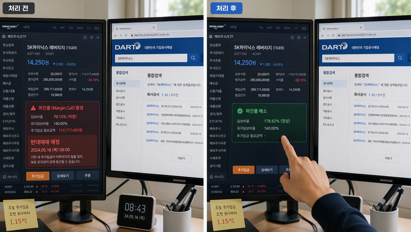 하이닉스 레버리지 청산 발생 시 HTS·DART에서 확인하는 실전 절차