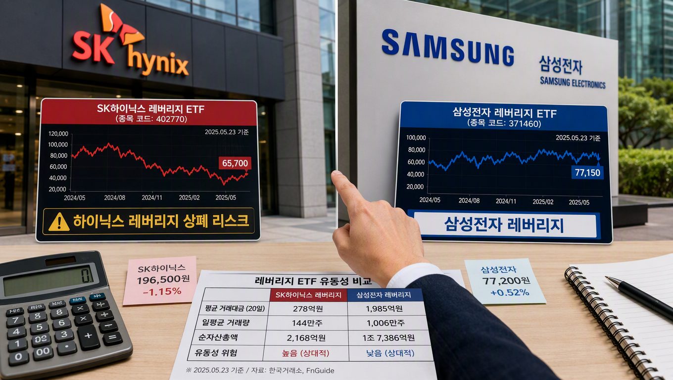 하이닉스 레버리지 상폐 시 삼성전자 레버리지 상품과 비교하는 투자 기준