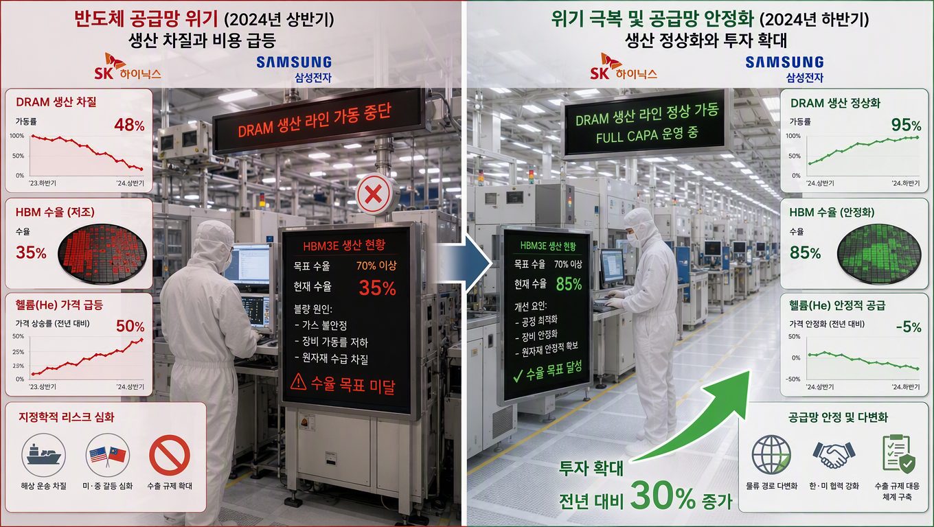 메모리 반도체 수요 공급 부족 원인과 투자 리스크