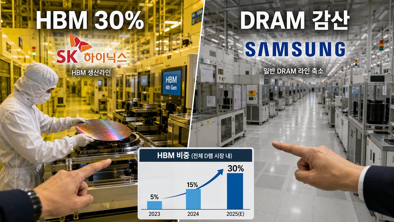 ai 메모리 반도체 수요 배경과 HBM·DRAM 변화, 한국 기업 위치