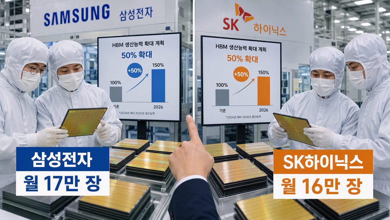 ai 메모리 반도체 수요 폭발 배경과 삼성전자와 SK하이닉스의 HBM 생산 확대 계획