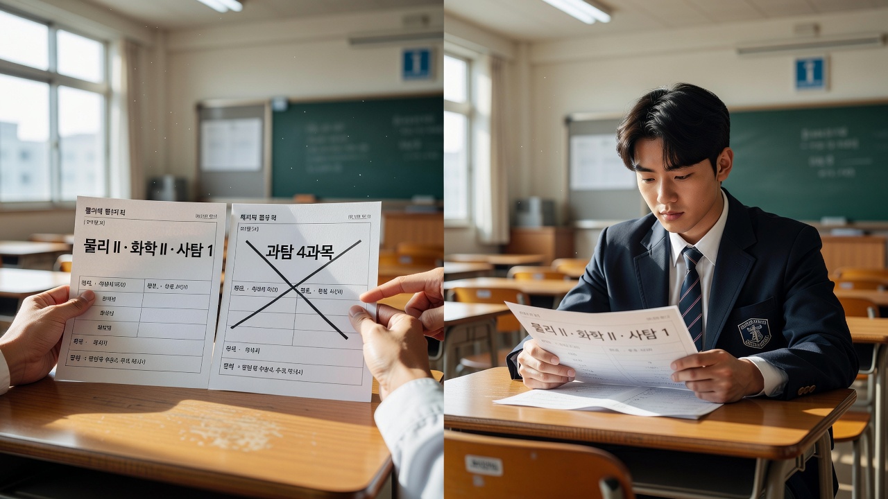 반도체공학과 선택과목 사탐 포함 현실 조합