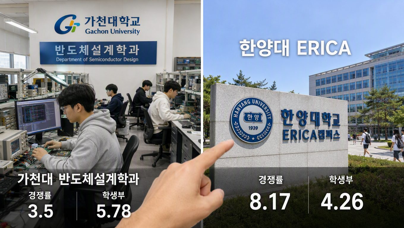 조기취업형 계약학과 가천대 한양대 ERICA 비교