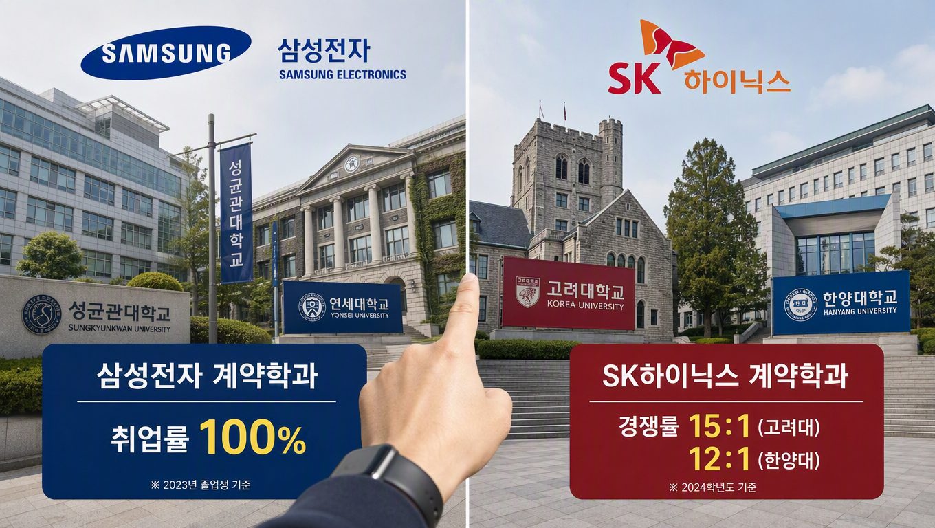 계약학과 취업률, 삼성 SK 계약학과 실제 결과와 선택 기준