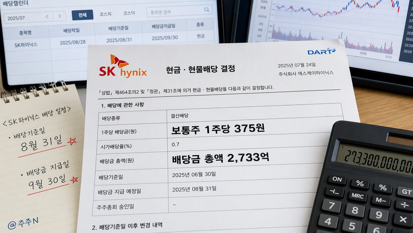 하이닉스 배당 375 원 공시 내용과 실시간 확인 방법