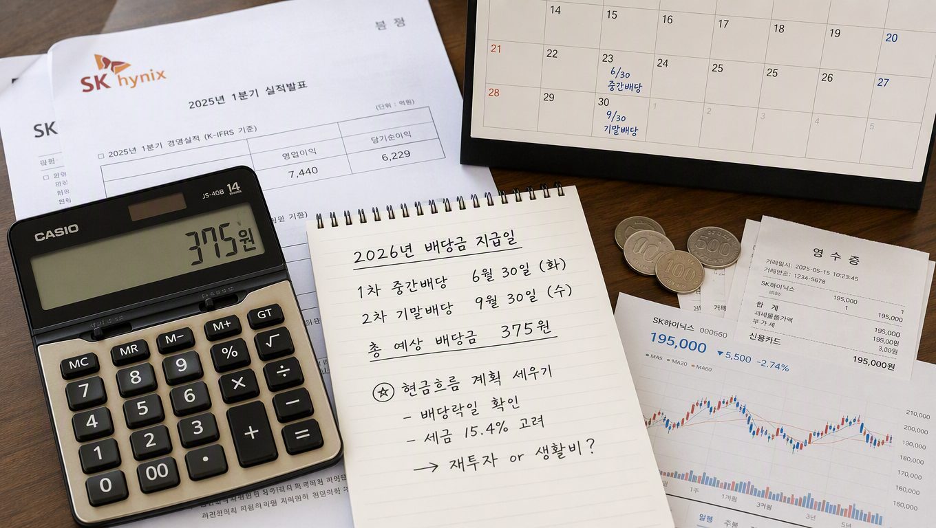 하이닉스 배당 375 원 지급일정과 주주환원 계획