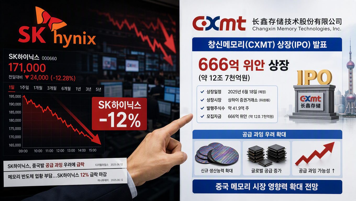 창신메모리 주가 SK하이닉스에 미치는 영향