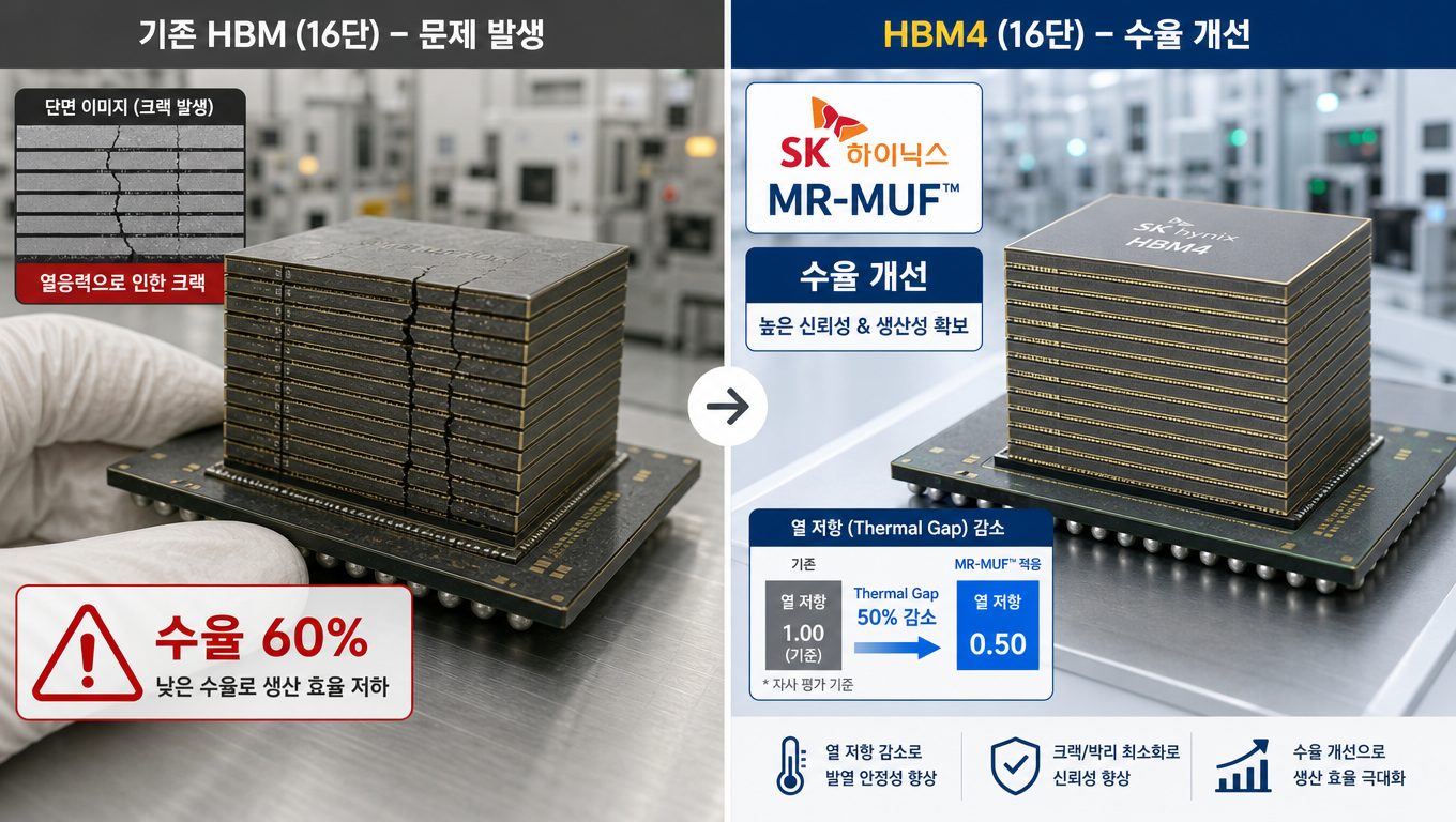 반도체 후공정 수율이 HBM4 성능과 16단 수익성을 좌우하는 이유