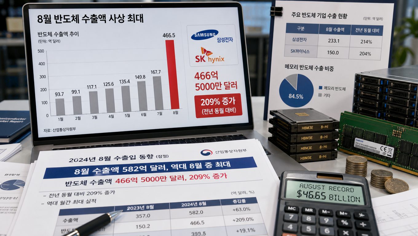 반도체 수출 사상 최대 배경과 삼성전자 SK하이닉스 실적 영향