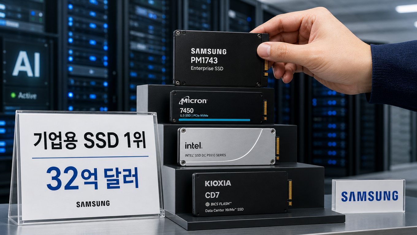 기업용 SSD 수요 증가가 삼성전자 낸드 실적에 미치는 영향