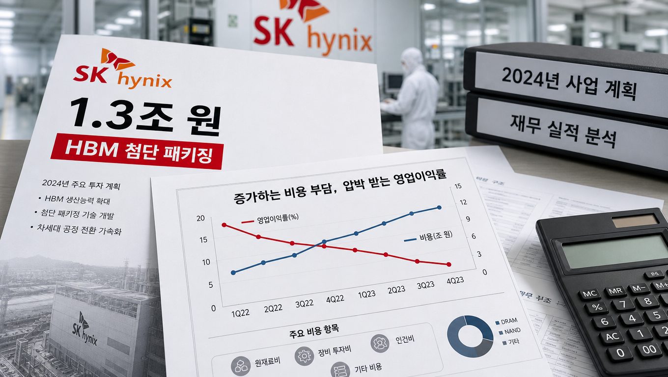 SK하이닉스 HBM 첨단 패키징 투자 규모와 마진 영향